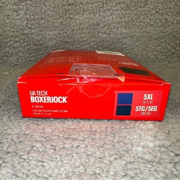 Under Armour Underwear Men's 5XL Navy Blue Tech 6" Boxerjock 2-Pack Boxer Briefs - Picture 3 of 5